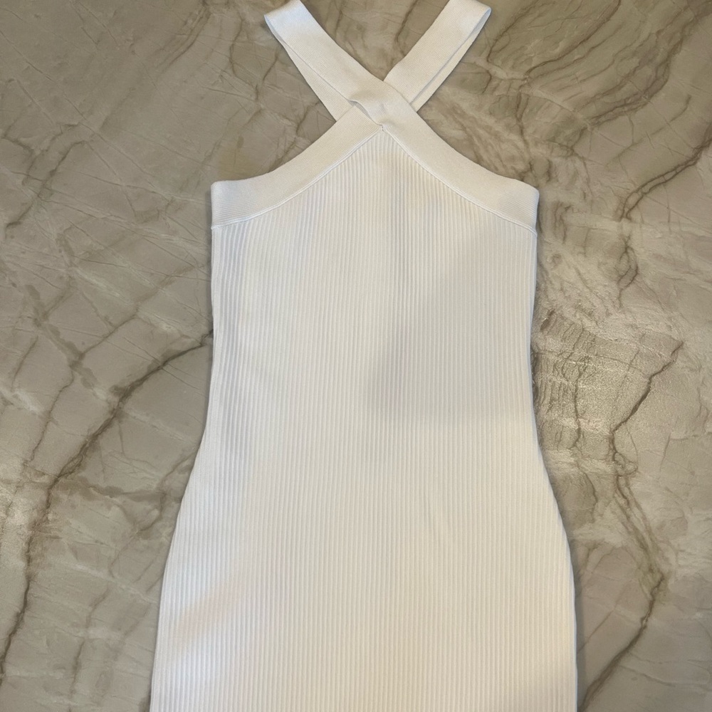 House of Harlow White Halter Dress